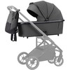Carrello Alfa Graphite Pilkas Lopšys ir kuprinė