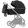 Carrello Alfa Midnight Juodas Lopšys ir kuprinė