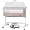 Carrello Bloom supamas lopšiukas Silk rusvai gelsvas