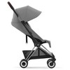 Cybex Coya vežimėlis Mirage Pilkas, chrome ruda frame
