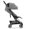 Cybex Coya vežimėlis Mirage Pilkas, chrome ruda frame