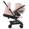Cybex Coya vežimėlis Peach Rožinė, matt juodas frame