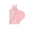 Jollein antklodė vokelis Zuikis Rožinė 100x105 cm.