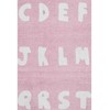 Fotelis Jollein Kilimas ABC 90x130cm Blush Rožinė - 100% medvilnė