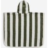 Jollein kilpinis pončas Stripe Terry Leaf Žalias GOTS