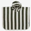 Jollein kilpinis pončas Stripe Terry Leaf Žalias GOTS