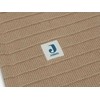 Jollein megztas pledas Pure Knit 100x150 cm Biscuit Velvet GOTS