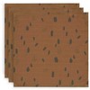 Jollein muslino audinio vystyklų rinkinys 115x115 cm Spot Caramel 2vnt