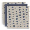 Jollein muslino merliukai 31x31 cm Moonlight 3vnt