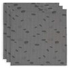Jollein muslino merliukai 31x31 cm Spot Storm Pilkas 3vnt