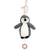 Jollein muzikinis kabinamas žaislas Pinguin Storm Pilkas