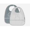 Jollein neperšlampamas seilinukas Bib su kišene Miffy Peekaboo Sea Žalias 2vnt.
