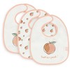 Jollein neperšlampamų seilinukų rinkinys Bib Peach Rožinė 3 vnt.