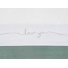 Jollein paklotas lopšiui 75x100cm Love you Pilkas