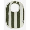 Jollein seilinukas Bib stripe Terry Leaf Žalias GOTTS 2vnt