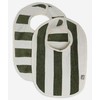 Jollein seilinukas Bib stripe Terry Leaf Žalias GOTTS 2vnt