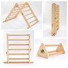 Medinės laipynės rinkinys Moni Toys 3in1 Montessori Pikler Triangle