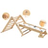 Medinės laipynės rinkinys Moni Toys 3in1 Montessori Pikler Triangle