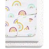 Snuz 3 dalių patalynės komplektas lovytei - lopšiukui Colour Rainbow