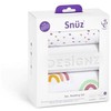 Snuz 3 dalių patalynės komplektas lovytei - lopšiukui Colour Rainbow