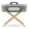 SnuzBaskit lopšys su stovu Dark Pilkas/Natural stand