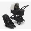 Universalus vežimėlio komplektas Bugaboo Dragonfly 2in1 Misty Baltas/Midnight Juodas/Juodas frame