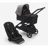 Universalus vežimėlio komplektas Bugaboo Dragonfly 2in1 Pilkas Melange/Midnight Juodas/Juodas frame