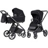 Universalus vežimėlio komplektas Carrello Omega Plus 2in1 Cosmo Juodas 6540/1