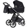Universalus vežimėlio komplektas Carrello Omega Plus 2in1 Cosmo Juodas 6540/1