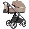 Universalus vežimėlio komplektas Carrello Omega Plus 2in1 Asteroid rusvai gelsvas 6540/1