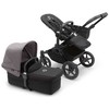 Universalus vežimėlis Bugaboo Donkey 5 Mono 2in1 Juodas/Midnight Juodas/Pilkas Melange