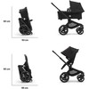 Universalus vežimėlis Bugaboo Fox 5 Renew Moon pilkas/Moon pilkas/Graphite frame 2in1