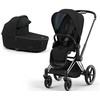 Universalus vežimėlis Cybex Priam V4 Deep Juodas 4in1 Chrome Juodas