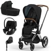 Universalus vežimėlis Cybex Priam V4 Deep Juodas 4in1 Matt Juodas