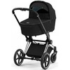 Universalus vežimėlis Cybex Priam V4 Onyx Juodas/Chrome Juodas 2in1