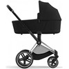 Universalus vežimėlis Cybex Priam V4 Onyx Juodas/Chrome Juodas 2in1