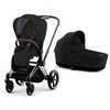 Universalus vežimėlis Cybex Priam V4 Plus Stardust Juodas/Rose Gold 2in1