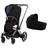 Universalus vežimėlis Cybex Priam V4 Plus Stardust Juodas/Juodas Brown 2in1