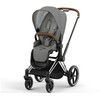 Universalus vežimėlis Cybex Priam V4 Soho Pilkas 3in1 chrome ruda