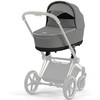 Universalus vežimėlis Cybex Priam V4 Soho Pilkas 3in1 matt juodas