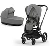 Universalus vežimėlis Cybex Priam V4 Soho Pilkas 3in1 matt juodas