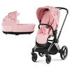 Universalus vežimėlis Cybex Priam V4 SPECIAL EDITION Simply Flowers Pale Blush 2in1 Chrome Brown
