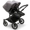 Universalus vežimėlis dvynukams Bugaboo Donkey 5 TWIN - Juodas/Midnight Juodas/Pilkas Melange