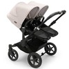 Universalus vežimėlis dvynukams Bugaboo Donkey 5 TWIN - Juodas/Midnight Juodas/Misty Baltas