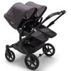 Universalus vežimėlis dvynukams Bugaboo Donkey 5 TWIN - Premium collection Juodas/Washed Juodas/Juodas