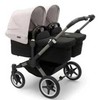 Universalus vežimėlis dvynukams Bugaboo Donkey 5 TWIN - Graphite/Midnight Juodas/Misty Baltas