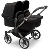 Universalus vežimėlis dvynukams Bugaboo Donkey 5 TWIN - Graphite/Midnight Juodas/Midnight Juodas