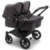 Universalus vežimėlis dvynukams Bugaboo Donkey 5 TWIN - Premium collection Juodas/Washed Juodas/Juodas