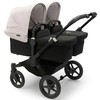 Universalus vežimėlis dvynukams Bugaboo Donkey 5 TWIN - Juodas/Midnight Juodas/Misty Baltas