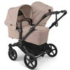 Universalus vežimėlis pametinukams Bugaboo Donkey 6 DUO 2in1 Desert taupe /Desert taupe /juodas frame